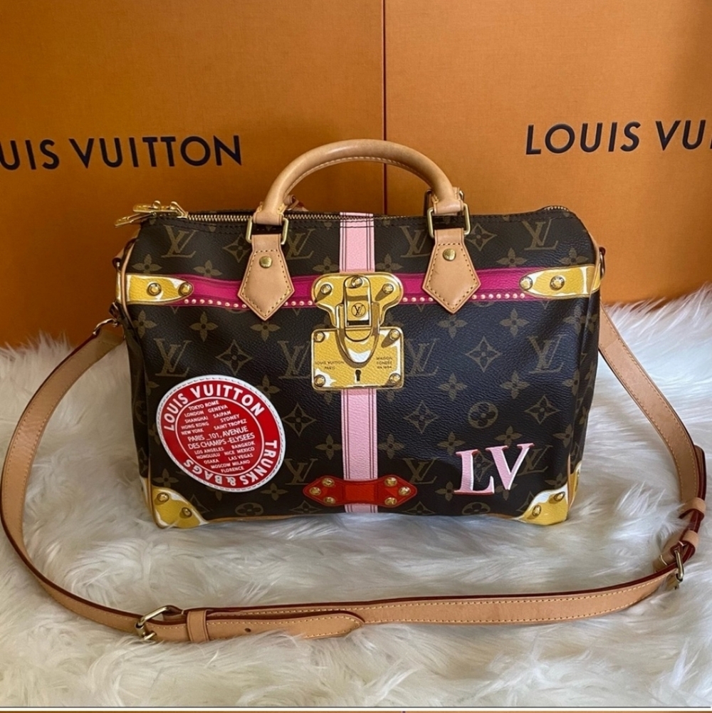 ✨️👜✨️STUNNING  VINTAGE Louis Vuitton Brown Monogram  Speedy 30 AUTHENTIC🏷